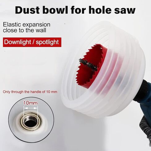 6 1/8 inch & 4 1/8 inch Hole Saw for Recessed Light,6-1/8 & 4-1/8 Hole Saw Dust Bowl for Can Lights,105mm & 155mm Handy Hole Saw Kit Set(6 1/8 & 4 1/8 inch), red in Saudi Arabia
