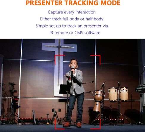 كاميرا AVKANS AI للتتبع التلقائي NDI، 20X بث مباشر HDMI SDI USB3.0 كاميرا PTZ للبث المباشر لعبادة الكنيسة والحدث، كاميرا Facebook YouTube Livestream بميزانية محدودة (NDI HX2 & NDI HX3) in Kuwait