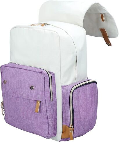 Ramhorn Diaper Bag Multifunction Travel Backpacks for Mom with Insulated Pockets and Laptop Compartment, purple in Saudi Arabia