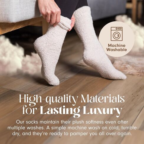 Unboxme Gifts Warm & Cozy Ultra-Luxe Cloud Sock for Women & Men - Super Soft Luxurious Fabric Sleep Socks in Saudi Arabia