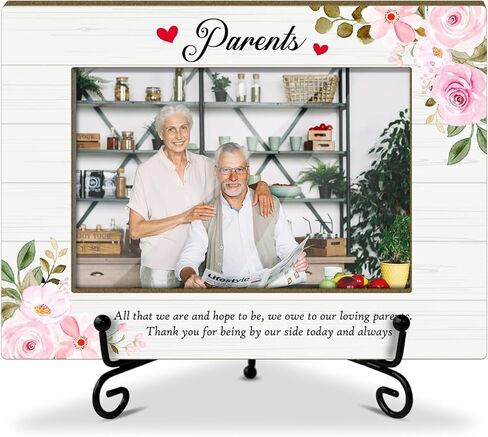 Wood Picture Frame Farmhouse Pregnancy Reveal to Parents Picture Frames Grandma Pregnancy Announcement Modern Picture Frames Small Picture Frames Baby Announcement Gifts (4x6" Horizontal Photo)-Y186 in Kuwait