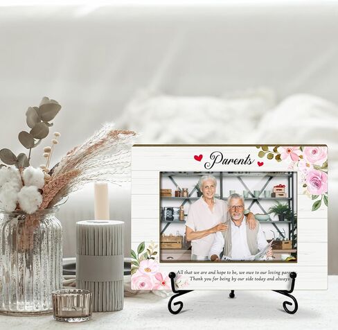 Wood Picture Frame Farmhouse Pregnancy Reveal to Parents Picture Frames Grandma Pregnancy Announcement Modern Picture Frames Small Picture Frames Baby Announcement Gifts (4x6" Horizontal Photo)-Y186 in Kuwait