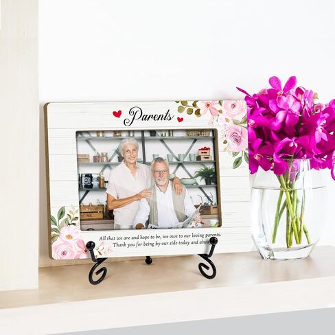 Wood Picture Frame Farmhouse Pregnancy Reveal to Parents Picture Frames Grandma Pregnancy Announcement Modern Picture Frames Small Picture Frames Baby Announcement Gifts (4x6" Horizontal Photo)-Y186 in Kuwait