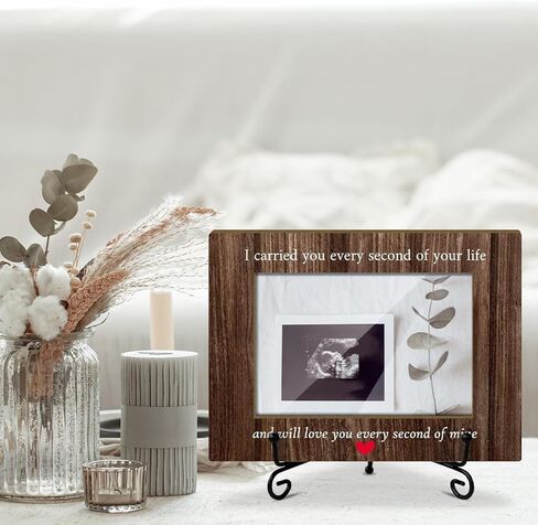 Wood Picture Frame Farmhouse Pregnancy Reveal to Parents Picture Frames Grandma Pregnancy Announcement Modern Picture Frames Small Picture Frames Baby Announcement Gifts (4x6" Horizontal Photo)-Y186 in Kuwait