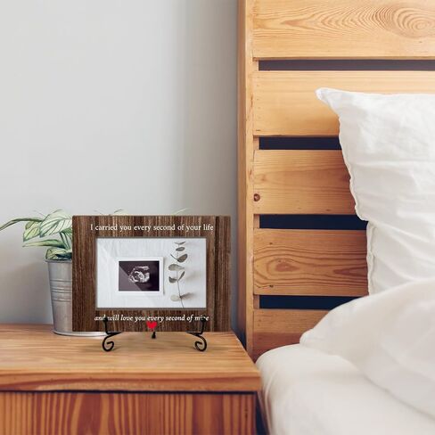 Wood Picture Frame Farmhouse Pregnancy Reveal to Parents Picture Frames Grandma Pregnancy Announcement Modern Picture Frames Small Picture Frames Baby Announcement Gifts (4x6" Horizontal Photo)-Y186 in Kuwait