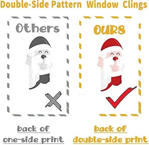 Christmas Window Stickers,pcs Christmas Snowflake Window Stickers,Reusable Static Window Clings,Xmas Window Stickers for Christmas Window Display,Double Sided Christmas Window Decorations (56 PCS) in Saudi Arabia
