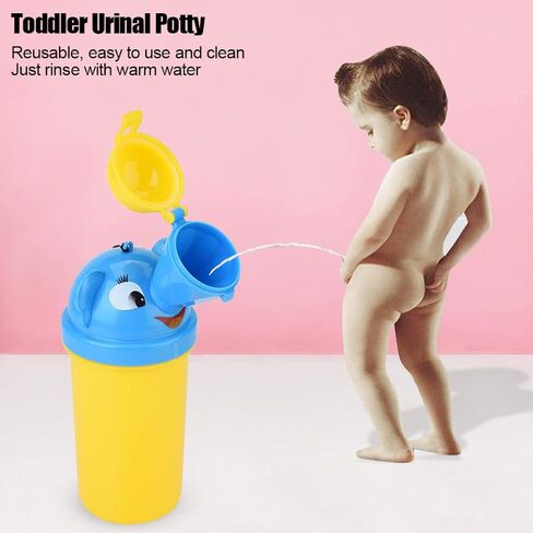 Pee Bottles, Reusable Upgrade Portable Urinal Potty, Baby for Baby Kids Car Travel Pee Training(Yellow, Prince) in Saudi Arabia