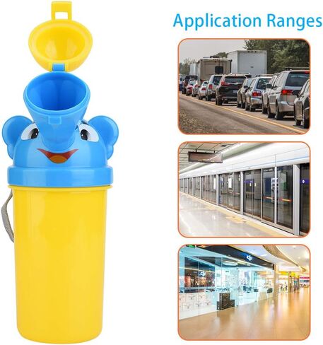 Pee Bottles, Reusable Upgrade Portable Urinal Potty, Baby for Baby Kids Car Travel Pee Training(Yellow, Prince) in Saudi Arabia