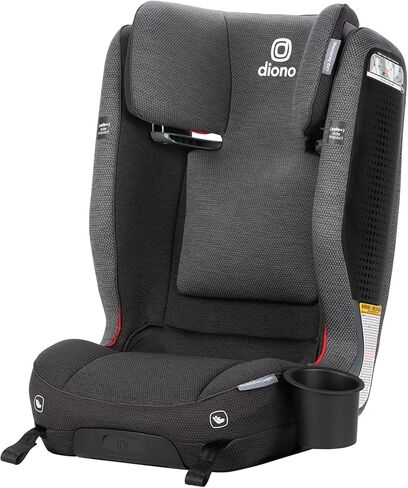 معزز Diono Monterey 6XT SafePlus عالي الظهر، ارتفاع وعرض قابلان للتعديل، مقاس نحيف، سهل التركيب، يناسب الأطفال بوزن 40-120 كجم. (بلاك جيت) in Kuwait