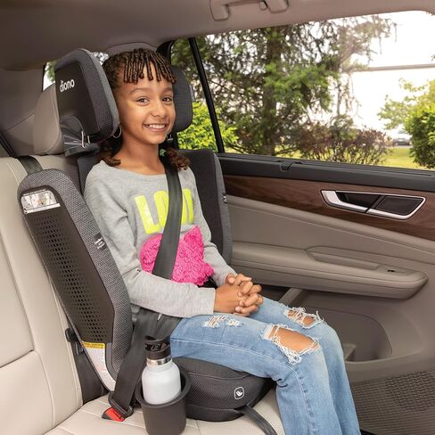 معزز Diono Monterey 6XT SafePlus عالي الظهر، ارتفاع وعرض قابلان للتعديل، مقاس نحيف، سهل التركيب، يناسب الأطفال بوزن 40-120 كجم. (بلاك جيت) in Kuwait