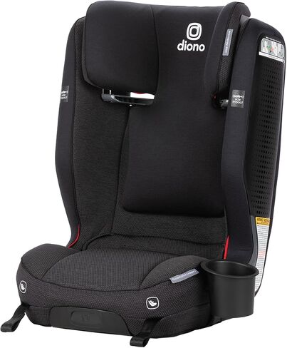 Diono Monterey 6XT SafePlus High-Back Booster, Adjustable Height and Width, Slim Fit, Easy Installation, Fits Children 40-120 lbs. (Black Jet) in Saudi Arabia