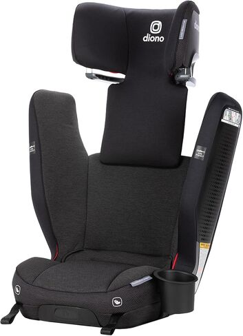 Diono Monterey 6XT SafePlus High-Back Booster, Adjustable Height and Width, Slim Fit, Easy Installation, Fits Children 40-120 lbs. (Black Jet) in Saudi Arabia