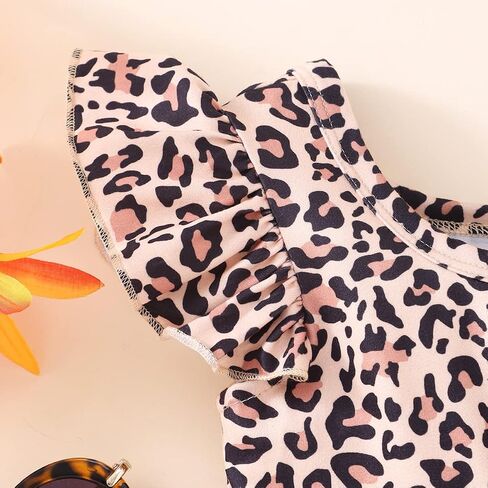 Toddler Girl Dresses Flutter Sleeve Summer Clothes School Outfit Girls Casual Swing Ruffle Dress 1-7 Years in Saudi Arabia