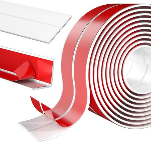 Wall Corner Protector Self-Adhesive Flexible – Durable Rubber, Furniture Edge Guard, Easy to Install, White, Prevents Wall Damage, Ideal for Home or Office Use in Kuwait