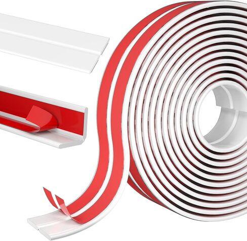 Wall Corner Protector Self-Adhesive Flexible – Durable Rubber, Furniture Edge Guard, Easy to Install, White, Prevents Wall Damage, Ideal for Home or Office Use in Kuwait