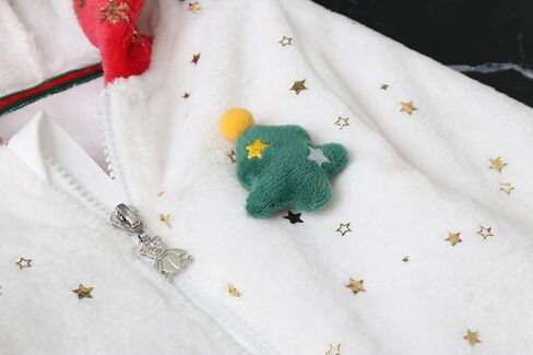 Baby Christmas Long Sleeve Fleece Jumpsuit Warm Hooded Fleece Footed Pajamas Romper Kids One-Piece Santa Xmas in Saudi Arabia