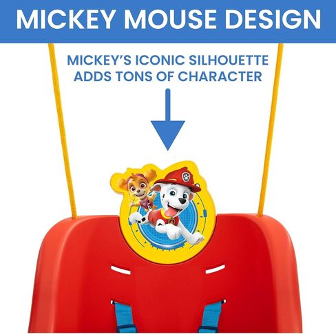 Nick Jr. PAW Patrol 2-in-1 Outdoor Swing by Delta Children – for Babies and Toddlers – Full Bucket Seat in Saudi Arabia