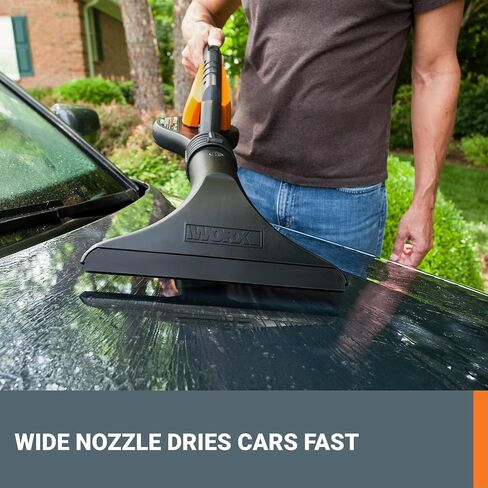 Worx 20V Cordless Leaf Blower WG545.1, Up to 120 MPH Air Speed, Long Nozzle Design for Narrow Spaces, Ideal for Indoor and Outdoor Cleaning, 9X Cleaning Attachments, Battery and Charger Included in Saudi Arabia