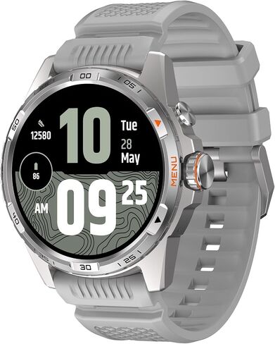 ساعة Ticwatch Atlas الذكية للرجال Android Wear OS ساعة ذكية خارجية 90 ساعة بطارية 110+ أوضاع للتمرين خريطة الحرارة كشف السقوط متتبع اللياقة البدنية الصحية 5ATM GPS بوصلة Android متوافق فقط in Saudi Arabia
