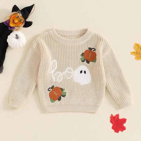 Afunbaby Baby Girl Boy Knit Sweater Blouse Pullover Sweatshirt Warm Crewneck Long Sleeve Tops for Infant Toddler in Saudi Arabia