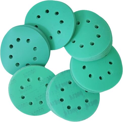 5 Inch 8 Holes Hook and Loop Sanding Discs,400/600/800/1000/1200/2000 Fine Grits Assortment, Sanding Film Replaces Sandpaper to Match Orbital Sanders for Wood,Metal and Automotive Paint. in Saudi Arabia