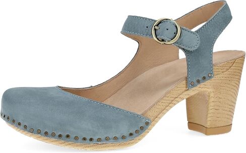 Dansko Taytum Closed-Toe Assymetrical Sandal for Women - Quality Leathers Treated with Scotchgard for Stain Resistance - Cushioned, Contoured Footbed for All-Day Comfort in Kuwait