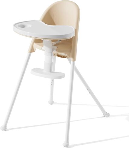 HAN-MM Foldable High Chair, One Click fold,Save Space, Detachable Double Tray, Infant Chair, Car Traveling, 3 in 1 Convertible, 3-Point Harness, Adjustable Footrest, Non-Slip Feet, Adjustable Legs in Saudi Arabia