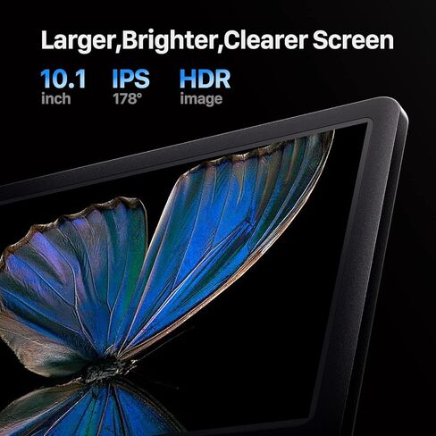 TOMLOV DM602 مجهر رقمي HDMI مع 3 عدسات 2000X، مجهر لحام 10.1 بوصة لإصلاح الإلكترونيات، مجهر كامل للعملات المعدنية، مجهر فيديو 2K للبالغين، مجهر بيولوجي، 64 جيجابايت in Kuwait