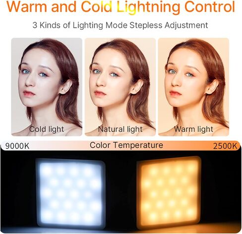 ULANZI VL49 Pro RGB Video Light, Mini Rechargeable LED Camera 360° Full Color Portable,2500-9000K Dimmable LED Panel Lamp w LCD Display,Photography Lighting Support Magnetic Attraction in Kuwait