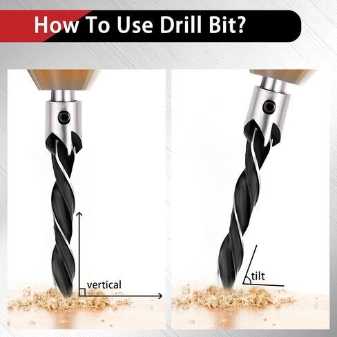 Countersink Drill Bits Set, 7-Pack High Carbon Steel Countersink Drill Bits for Wood, Woodworking Carpentry Reamer with 1 Free Hex Key Wrench in Saudi Arabia