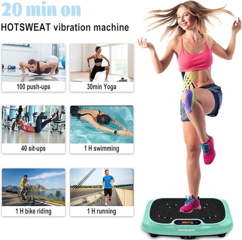 Vibration Plate Exercise Machine for Lymphatic Drainage,Power Plate Vibrating Platform ,Shaker for Weight Loss,Waver Board with 120 Levels for Home Gym in Kuwait