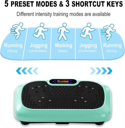 Vibration Plate Exercise Machine for Lymphatic Drainage,Power Plate Vibrating Platform ,Shaker for Weight Loss,Waver Board with 120 Levels for Home Gym in Kuwait