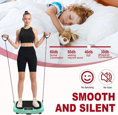 Vibration Plate Exercise Machine for Lymphatic Drainage,Power Plate Vibrating Platform ,Shaker for Weight Loss,Waver Board with 120 Levels for Home Gym in Kuwait