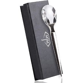 MJM Store Elegant Metal Letter Opener with Gift Box - Beautiful Letter Cutter with Diamond-Styled Grip - Stylish Enveloper Opener - Real Crystal Handle without Sharp Edges, A Great Gift