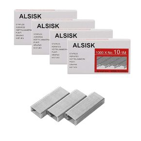 Pack of 4000PCS No.10 Mini Staples(Smaller Than Standard Staples) .Silver
