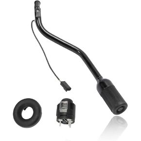 Transmission Gear Shifter Lever Set with Overdrive Shift Button and Cap Fit for 1992-1997 Ford Bronco F150 F250 F350 F53 F59 F4TZ-7210-B F2TZ-7210-F
