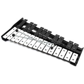 إكسيليفون غلوكينسبيل خشبي أسود كبير احترافي مع 25 مفتاحًا معدنيًا للبالغين والأطفال - يتضمن 2 مضرب احترافي وحقيبة حمل in Kuwait