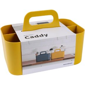 BLUE GINKGO Stackable Organizer Caddy – Korean-Made Portable Tote for Bathroom, Office, Crafts, or School Supplies (Long Rectangle, Pink)