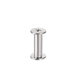 uxcell Screw Post Fit for 3/16"(5mm) Hole Dia, Female 4x12mm Belt Buckle Binding Bolts Leather Fastener Carbon Steel 25 Sets