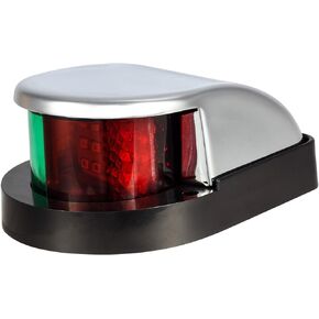 Partsam 1Pcs Marine Boat Bow Lights, 24 LED Red and Green Navigation Light for Vessle Pontoon Yacht Skiff Skeeter