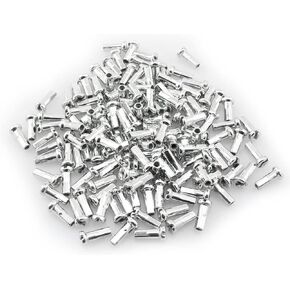 Bike Spoke Nipple 100PCS Silver Bicycle Spoke Caps for 14G / 2mm Dia Mountain Road Bike, 12mm Long Cycling End Tip, Wheel Spoke Nipple