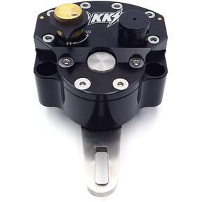 Motorcycle Front Steering Damper Stabilizer Fit For CRF YZF EXC RMZ KLX Most Motorcycle Enduro Pit Dirt Bike Universal Front Motorcycle Safety Control Adjustable Moto Accessories (Black)