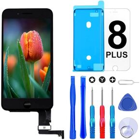 Brinonac Screen Replacement for iPhone 8/SE 2020 4.7 inch LCD Digitizer Touch Screen LCD Replacement Screen Frame Assembly Full Set with Tools and Screen Protector (White)