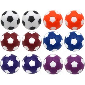 BESPORTBLE Foosball Table Balls 12PCS Table Soccer Balls Plastic Miniature Footballs for Foosball Tabletop Game Foosball Accessory Replacements Multicolor