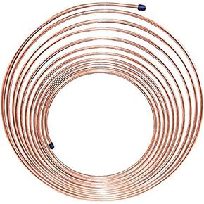 Nickel/Copper Brake Line Tubing Coil, 3/16" x 25'