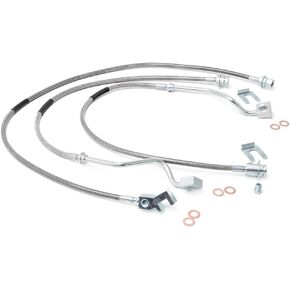 Rough Country Stainless Brake Lines for 1999-2004 Ford Super Duty - 89717