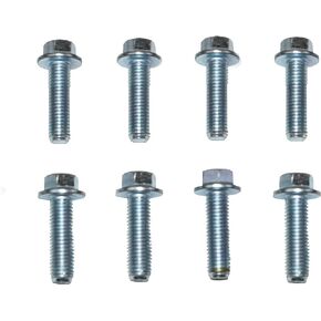 A-Team Performance - 4L60e Transmission to LS Engine Bell Housing Bolts Small Engine Car Kit - Compatible with GM Parts Automatic and Manual Small Block LS LT LS1 LS2 T56 4L60 551652 Silver Set of 8