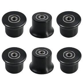 6 Rolling Seat Trolley Wheels,Sliding Seat Bracket Roller, Fit for Bowflex Home Gym Compatible Models Blaze, Classic, Elite, Motivator2, Pr1000, Sport, Conquest, Ultimate2, Schwinn Comp, Revolution