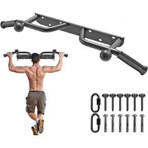 Heavy Duty Wall Mounted Doorway Pull Up Bar, Multifunctional Chin Up Bar, Portable Fitness Door Bar, Body Workout Home Gym System