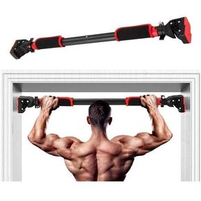 Pull Up Bar - Safe Locking Home Doorway Chin Up Bar - No Screw Installation, Upper Body Workout, 29.5 to 37.5 Inches Adjustable Width
